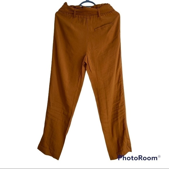 Zara Mustard Belted Trousers size XS - Picture 4 of 5
